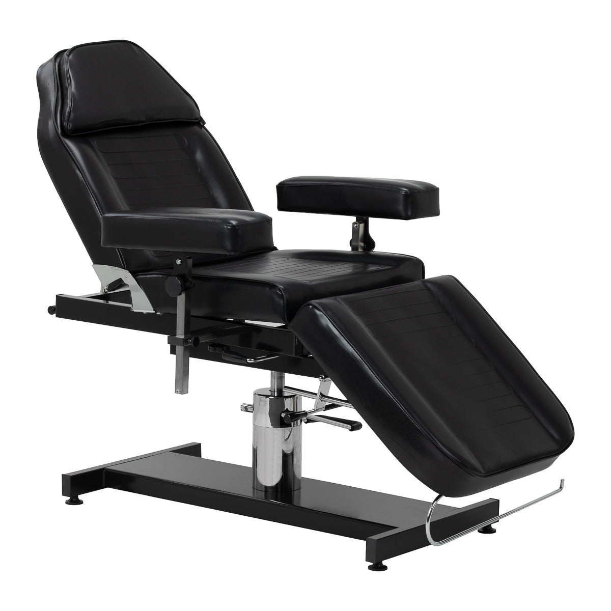 Pro Ink 210DH black tattoo client chair with hydraulic lift