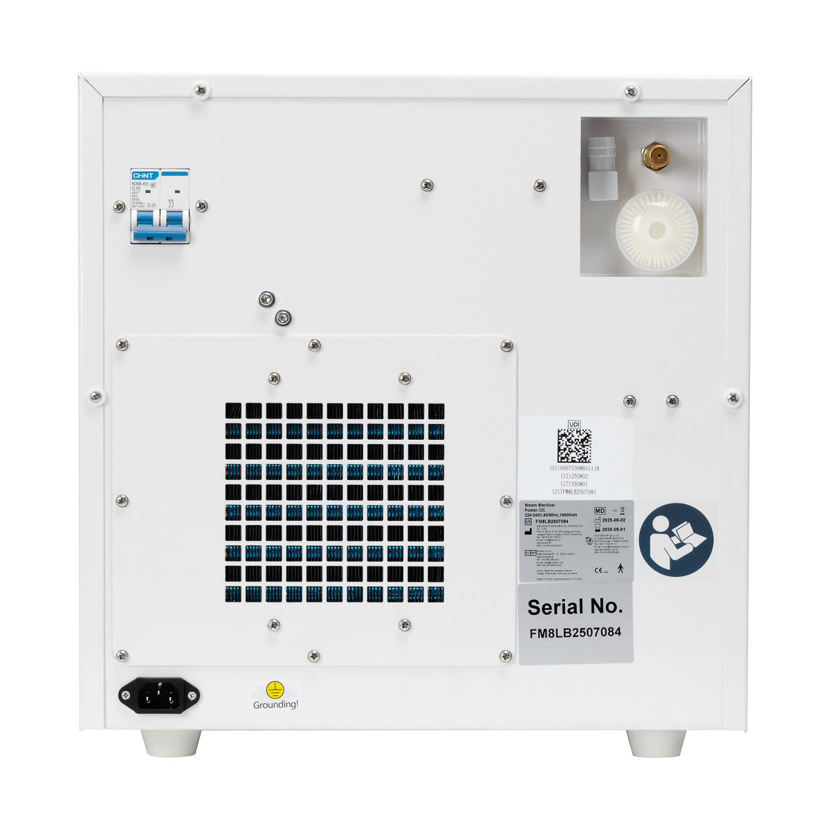 FOMOS Foster 12L autoclave control panel and display