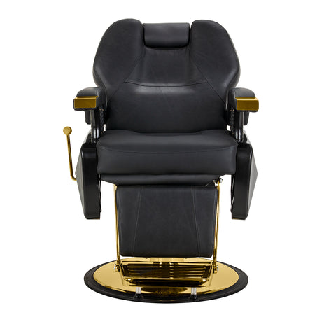 Hair System New York barber chair black gold - BVShop