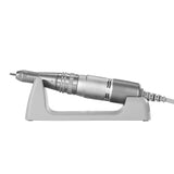 Saeyang Marathon 3 Champion black nail drill with H200 handpiece, compact and ergonomic for professional manicure and pedicure use.