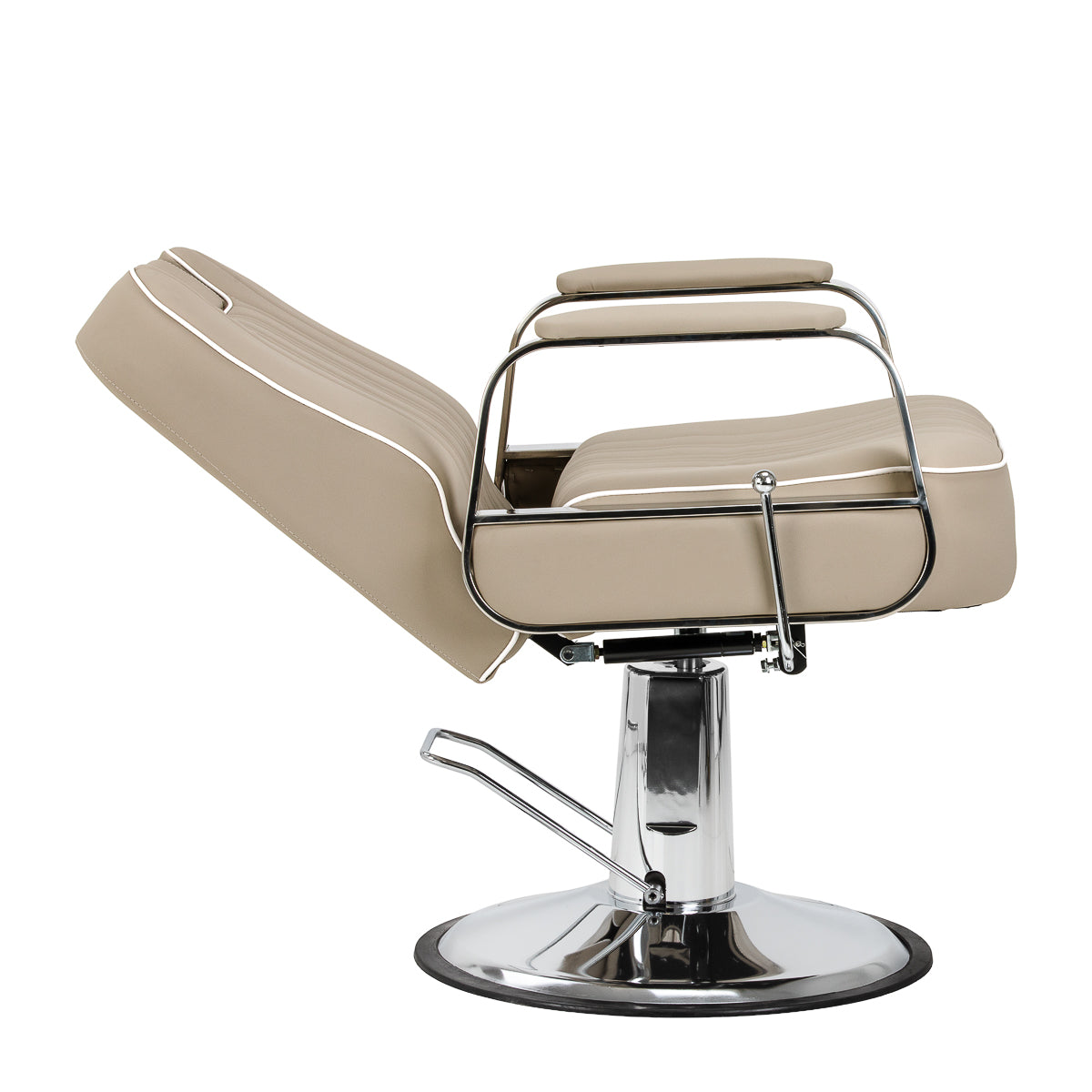 Gabbiano Rufo hydraulic barber chair beige salon furniture