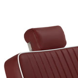 Gabbiano Visionerio barber chair red chrome frame - BVShop