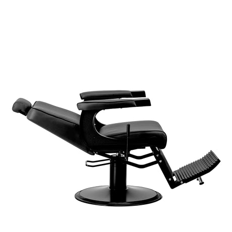Gabbiano Visionerio barber chair black with black frame - BVShop