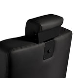 Gabbiano Visionerio barber chair black with black frame - BVShop