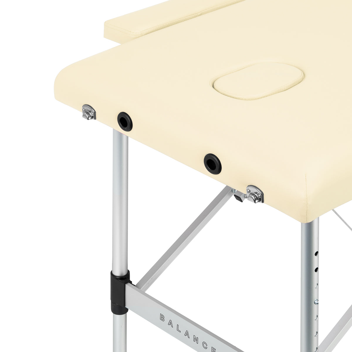 BALANCE aluminium folding massage table 2 segment cream - BVShop
