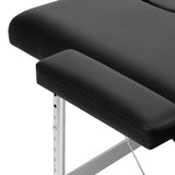 BALANCE aluminium folding massage table 2 segment black - BVShop