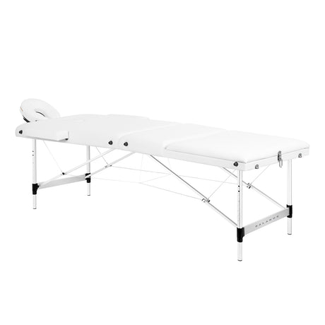 BALANCE aluminium folding massage table 3 segment white - BVShop