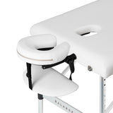 BALANCE aluminium folding massage table 3 segment white - BVShop