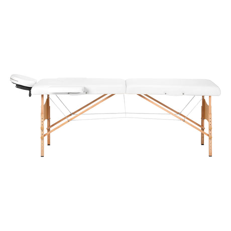 BALANCE wooden folding massage table 2 segment 190x70 white - BVShop