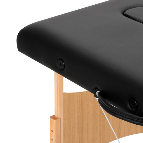 BALANCE wooden folding massage table 3 segment 190x70 black - BVShop