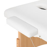 BALANCE wooden folding massage table 3 segment 190x70 white - BVShop