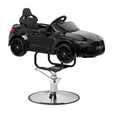 Gabbiano BMW kids hairdressing chair black car design