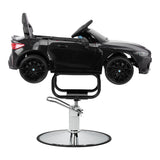 Black Gabbiano BMW children salon chair for haircuts