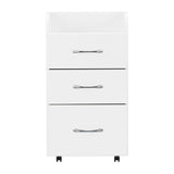 White cabinet Kombi from ACTIVESHOP for beauty salon furniture, with drawers and storage compartments visible in the image.