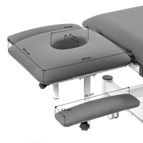BALANCE Eso Pro electric massage table dimensions and features