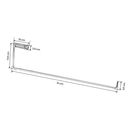 Professional salon towel roll holder for beauty chair
