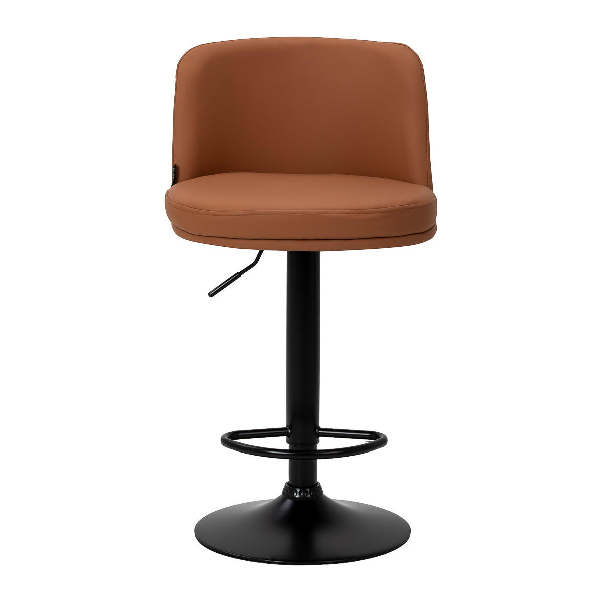 4RICO Modo adjustable brown salon stool with backrest