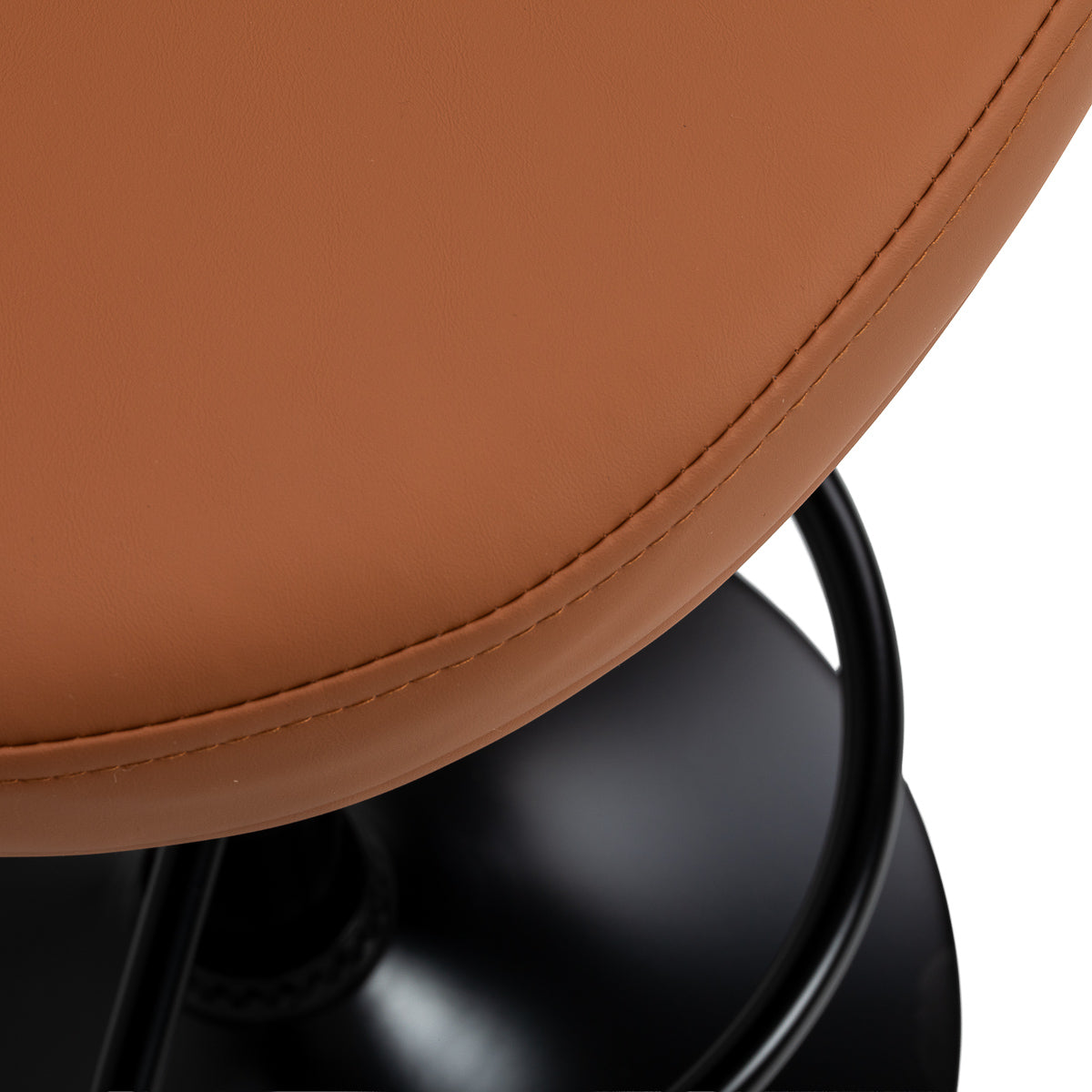 4RICO Modo brown makeup stool with 360 degree swivel