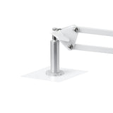 GLOW Adjustable UV/LED Pedicure Lamp Stand – White; lamp attachment plate close-up