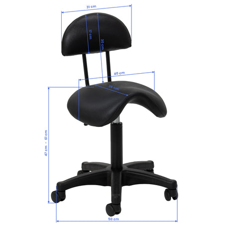 ACTIVESHOP 6001 ergonomic cosmetic stool for professional salon use