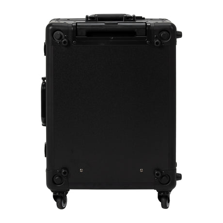 Makeup station mirror with circular LED lights and touch controls