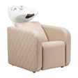 Gabbiano Sylvia Plus Electric Hairdressing Wash Unit With Massage – Beige · Overall view