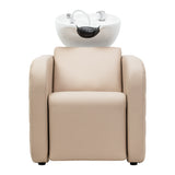 Gabbiano Sylvia Plus Electric Hairdressing Wash Unit With Massage – Beige · Front view