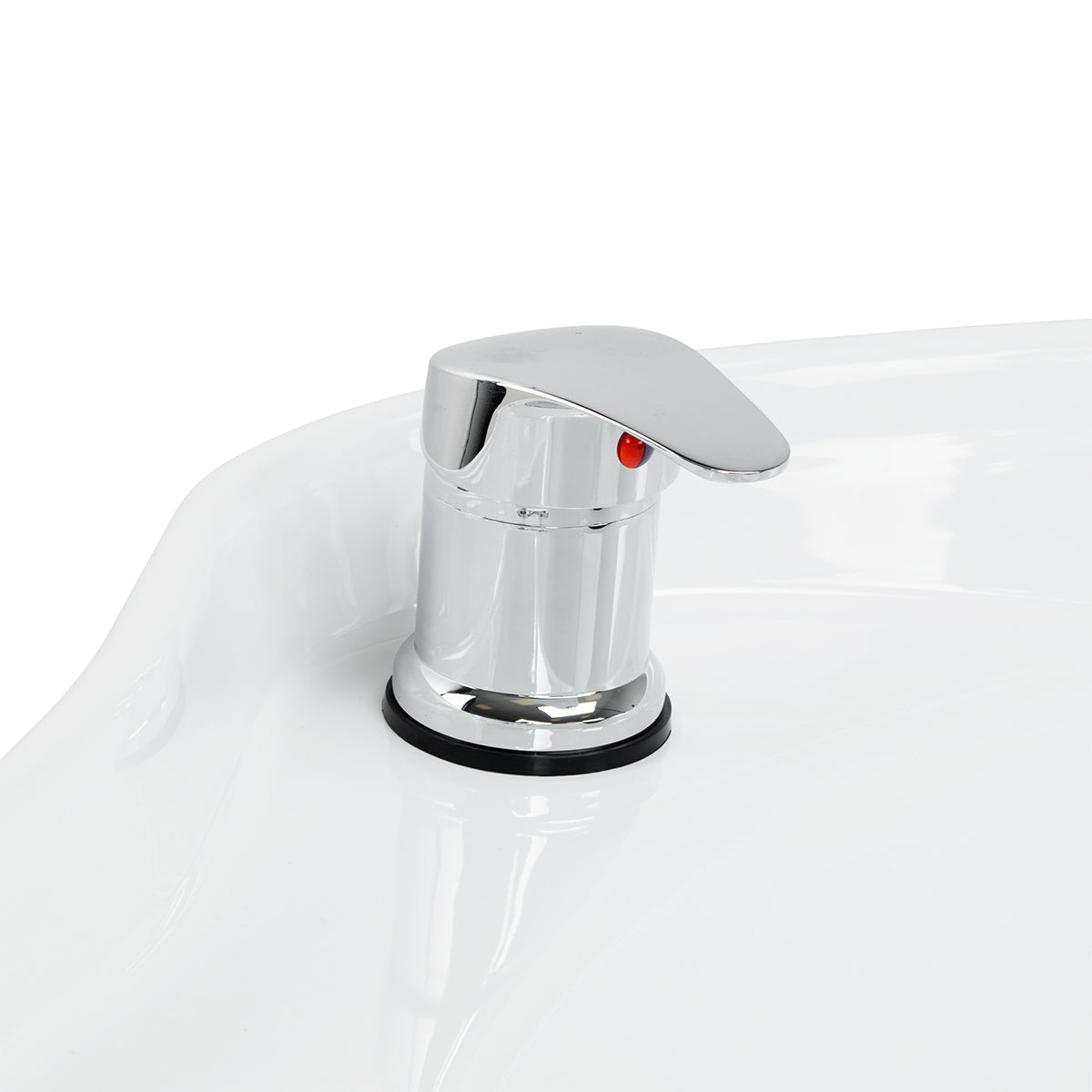 Gabbiano Sylvia Plus Electric Hairdressing Wash Unit With Massage – Beige · Mixer tap