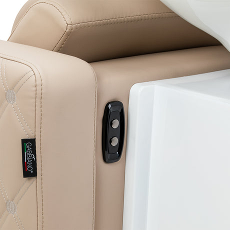 Gabbiano Sylvia Plus Electric Hairdressing Wash Unit With Massage – Beige · Control buttons