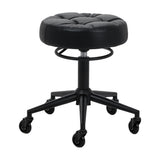 Gabbiano D054 black hairdressing stool with black five-star base