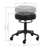 Black Gabbiano D054 salon stool for professional hairdressing workstations