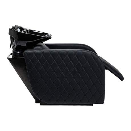 Gabbiano Ines Electric Hairdressing Wash Unit With Massage – Black · Footrest adjustment position