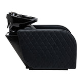 Gabbiano Ines Electric Hairdressing Wash Unit With Massage – Black · Footrest adjustment position
