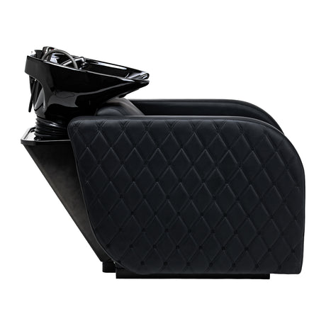 Gabbiano Ines Electric Hairdressing Wash Unit With Massage – Black · Footrest adjustment position