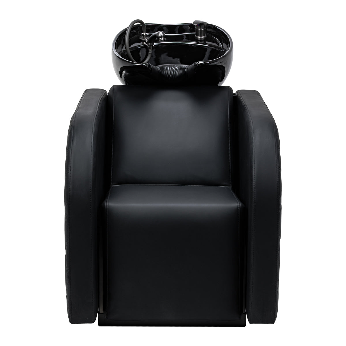 Gabbiano Ines Electric Hairdressing Wash Unit With Massage – Black · Front view