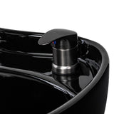 Gabbiano Ines Electric Hairdressing Wash Unit With Massage – Black · Mixer tap