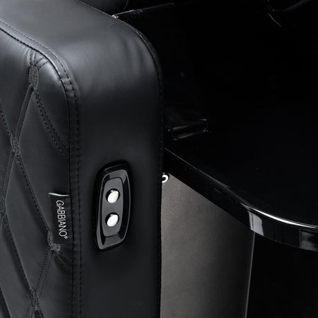 Gabbiano Ines Electric Hairdressing Wash Unit With Massage – Black · Control buttons