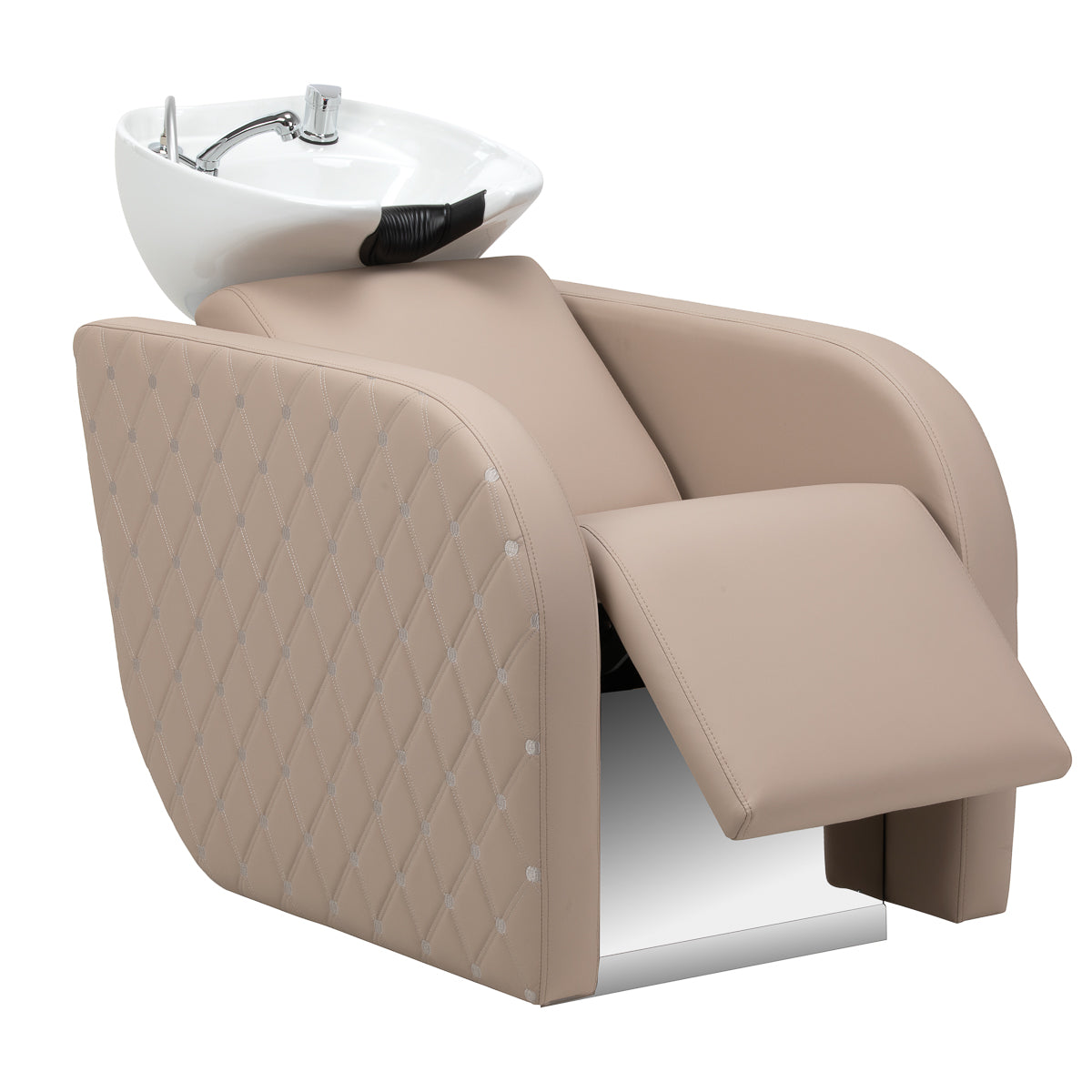 Gabbiano Ines Electric Hairdressing Wash Unit With Massage – Beige · Footrest adjustment position