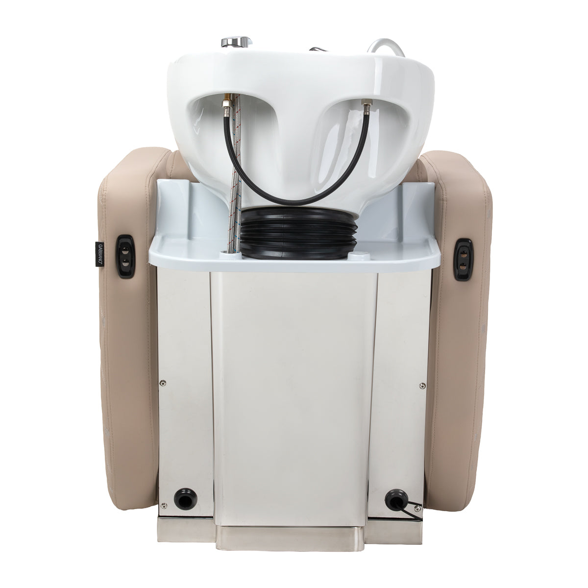 Gabbiano Ines Electric Hairdressing Wash Unit With Massage – Beige · Rear view