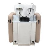 Gabbiano Ines Electric Hairdressing Wash Unit With Massage – Beige · Rear view
