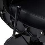 Gabbiano Continental Barber Chair With Massage – Black · Adjustment lever