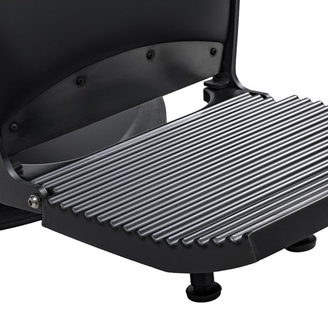 Gabbiano Continental Barber Chair With Massage – Black · Footrest detail
