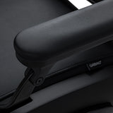Gabbiano Francesco Barber Chair With Massage – Black, Black Base · Armrest detail
