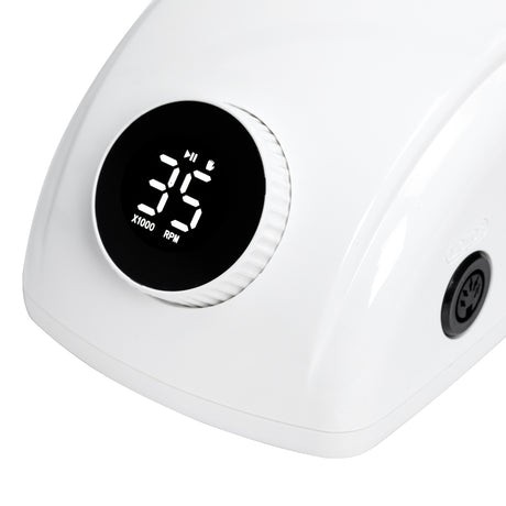 EXO Futura Nail Drill 65W – White · Digital display