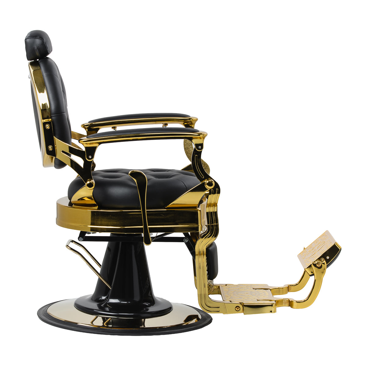Gabbiano Niccolo hydraulic barber chair with gold-tone base