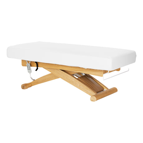 Sillon Siesta Electric SPA Lounger – White, Light Brown Base · Overall view