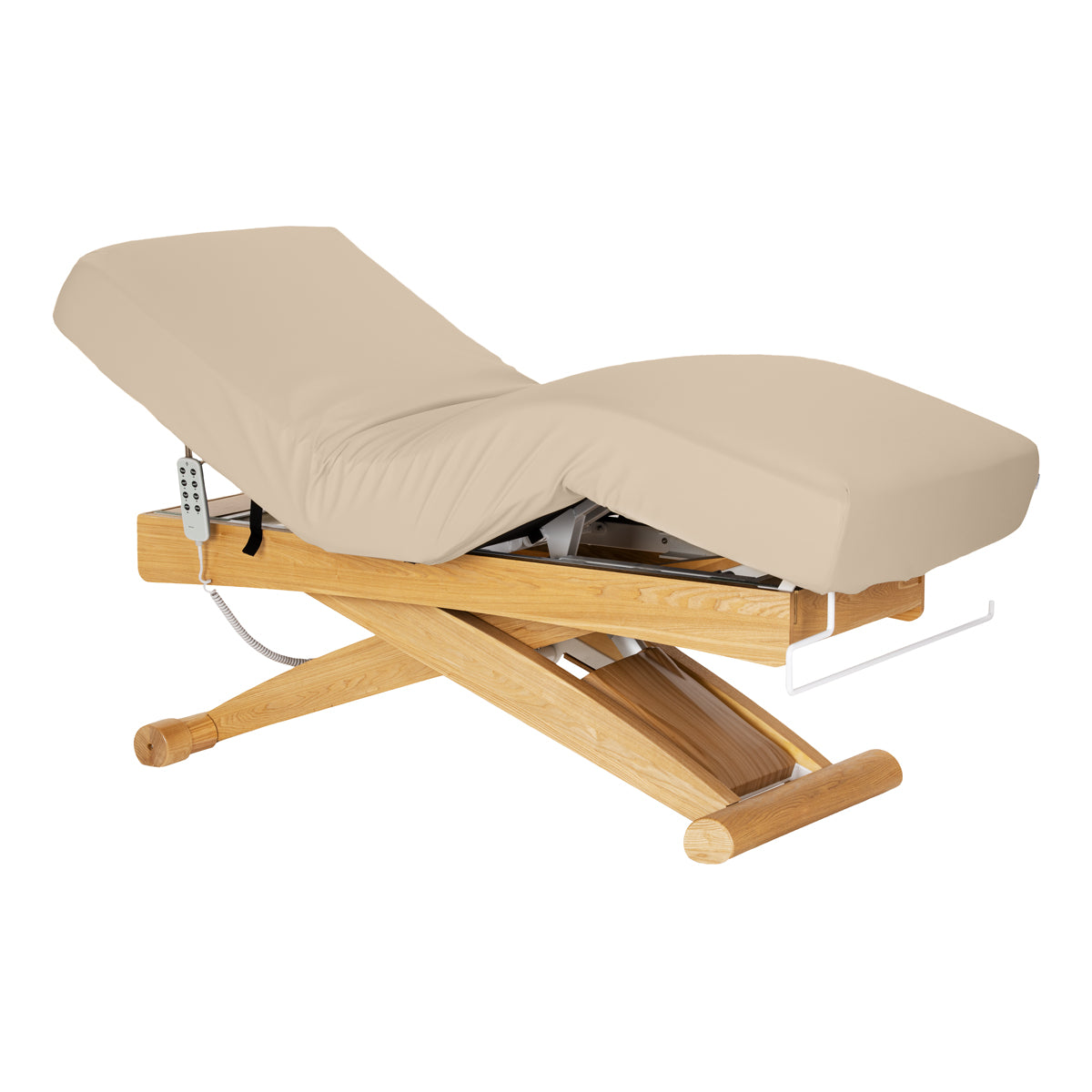 Sillon Siesta Electric SPA Lounger – Beige, Light Brown Base · Overall view