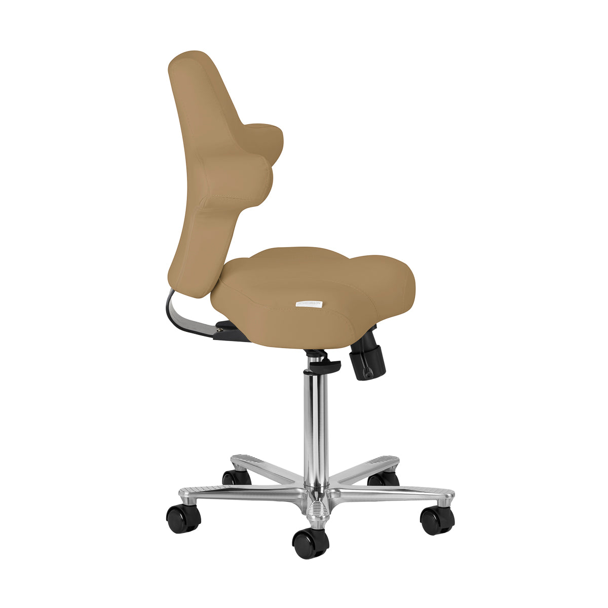 Azzurro Special 152 Salon Operator Chair – Beige · Side view
