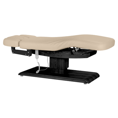 Sillon Relax Electric SPA Lounger – Beige, Black Base · Overall view