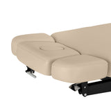 Sillon Relax Electric SPA Lounger – Beige, Black Base · Headrest side sections